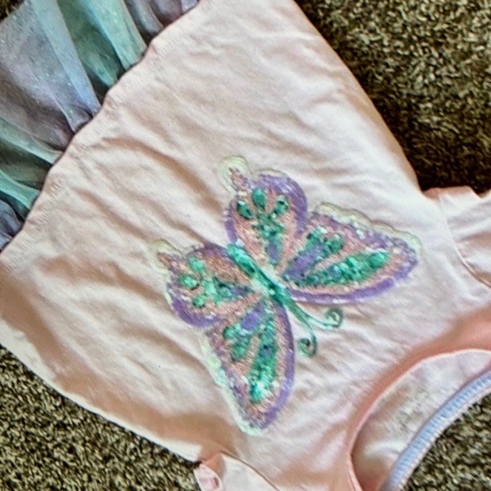 Sequin butterfly playful outfits cute blouse